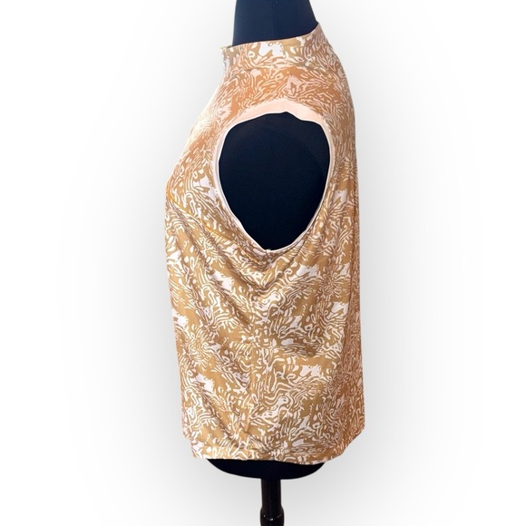 NANCY LOPEZ Golf Jungle Oasis Collection Sleeveless Polo Plus - 2X Gold - Picture 3 of 13